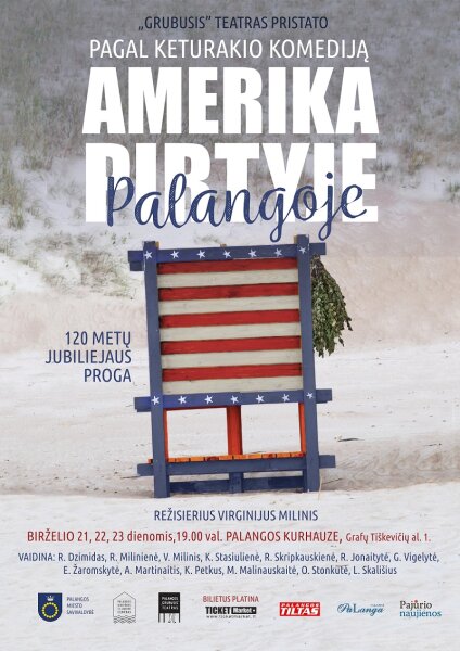 "Grubusis" teatras kviečia į spektaklį "Amerika Palangoje" 